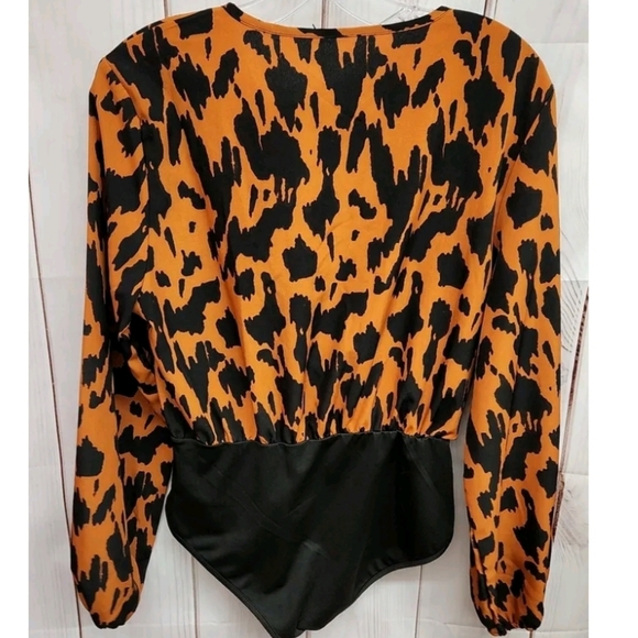 4X Plus Size Shein Animal Print bodysuit women's sexy! - Picture 2 of 5